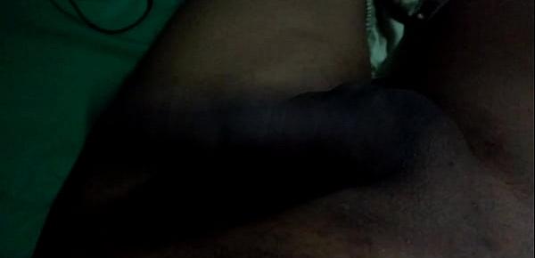  Shaved black cock - pene negro afeitado